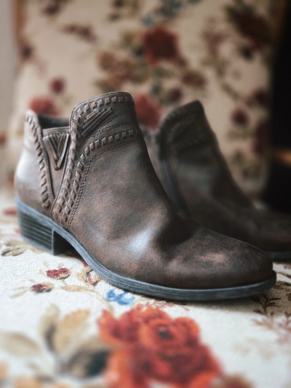 Bare Traps Women's  Ankle Boots - Western-Inspired Slip-On